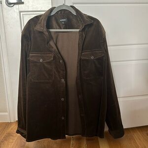 Men’s Corduroy Shirt - Espresso XL